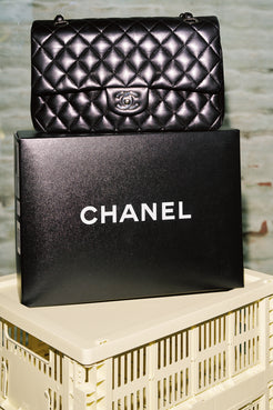 Chanel Classic Flap 11.12 Medium Black Lambskin