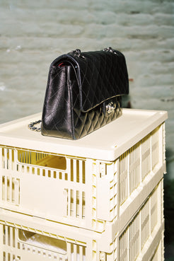 Chanel Classic Flap 11.12 Medium Black Lambskin