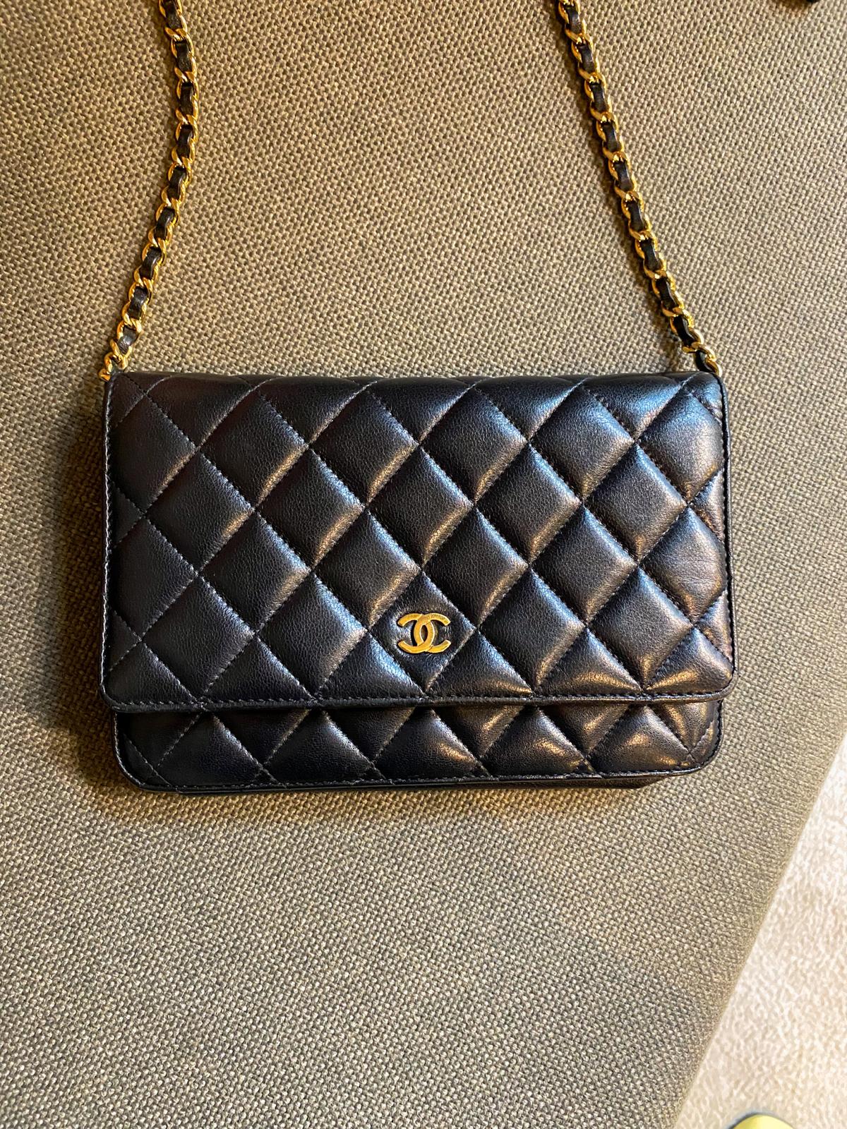 Chanel Classic Wallet on Chain – Black Lambskin & Gold-Tone Hardware