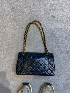 Chanel Vintage Black Small Classic Double Flap Bag