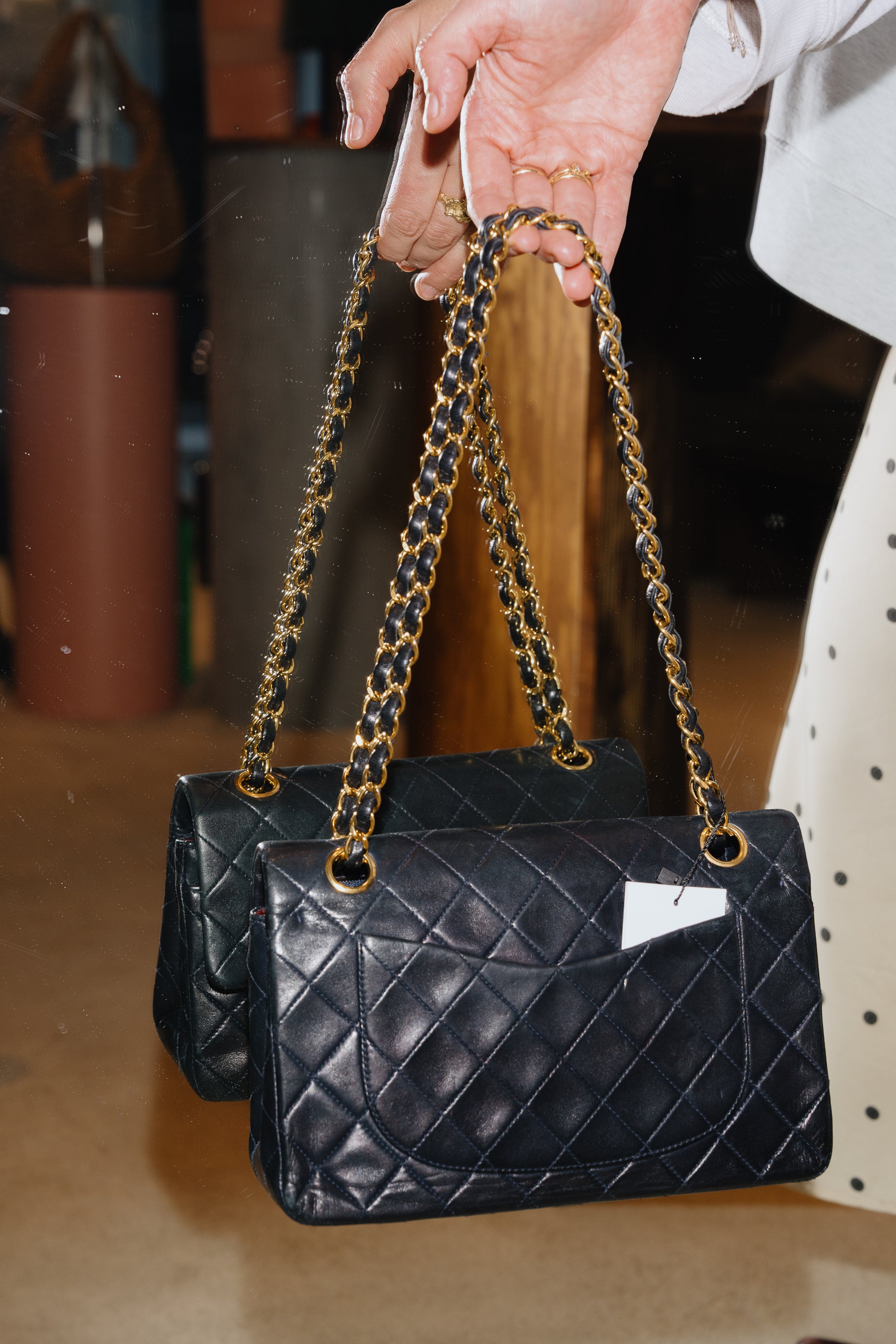 Chanel Vintage Blue Lambskin Small Classic Flap Bag 1991–1994