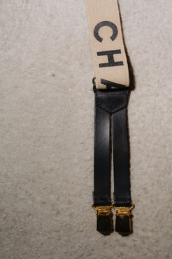 Chanel Vintage Logo Suspenders