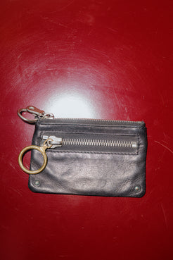 Chloe Black Zipper Wallet Small