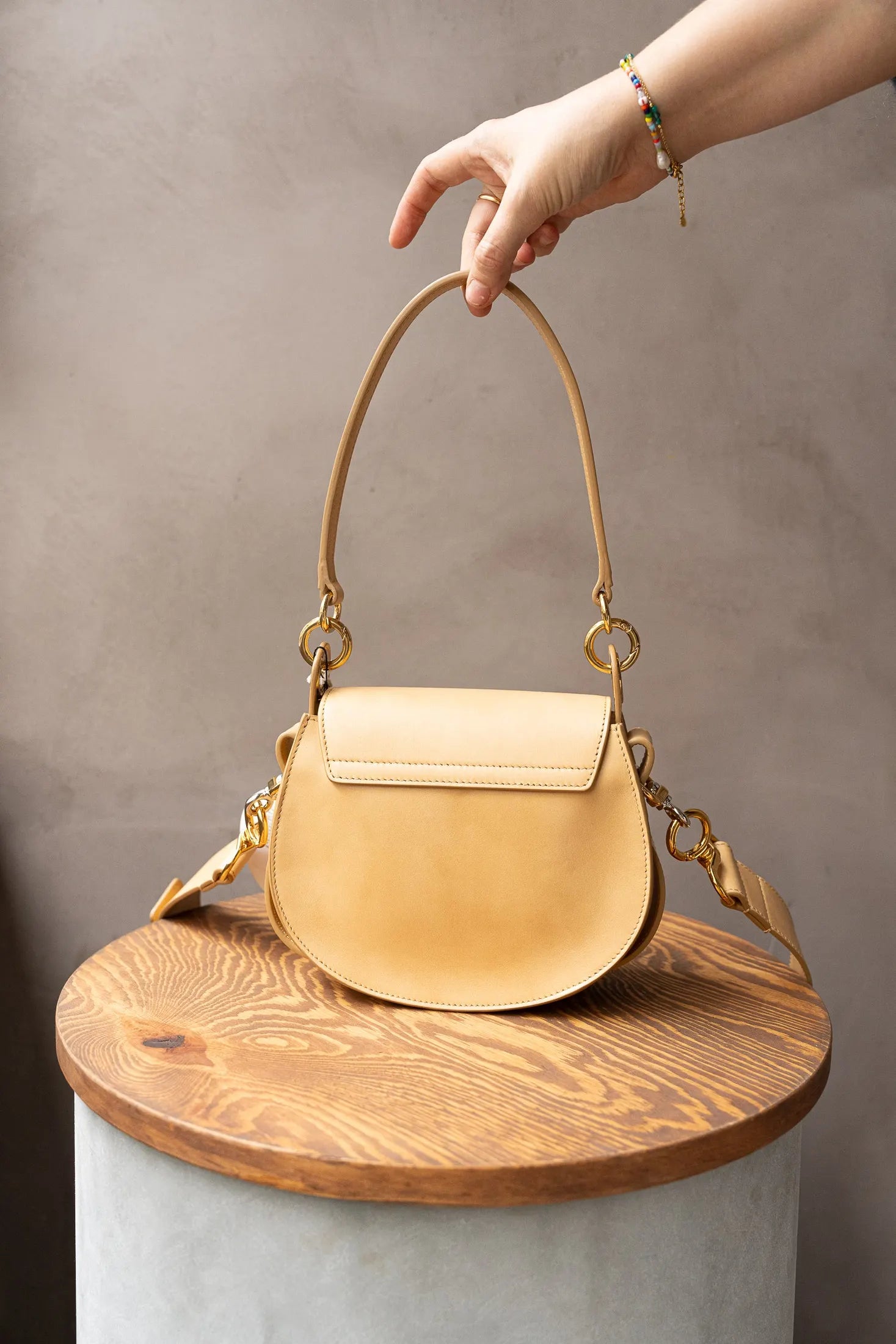 Chloé Bleached Brown Tess Small Bag