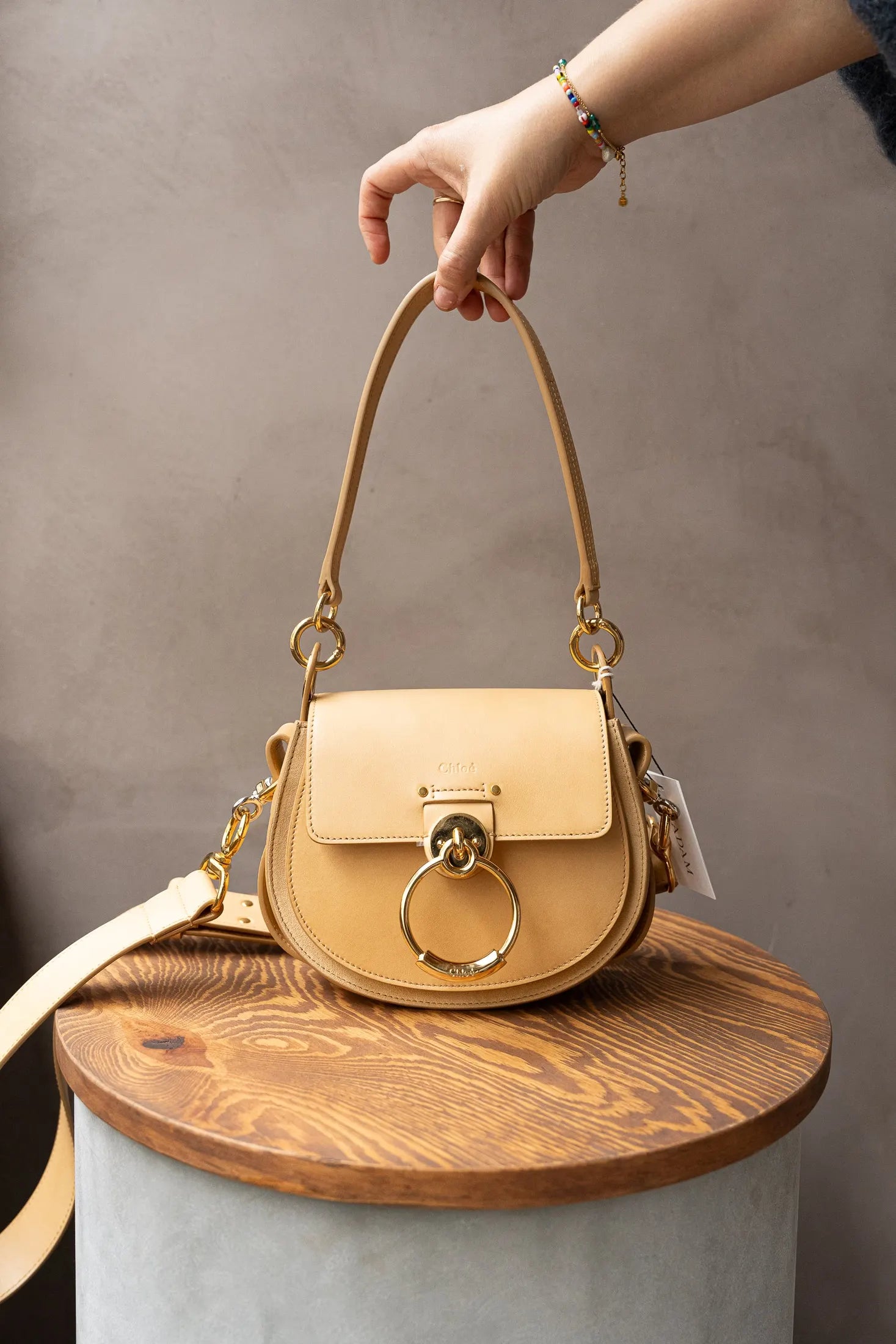 Chloé Bleached Brown Tess Small Bag