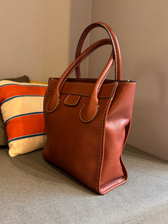 Chloé Brown Edith Large Leather Tote