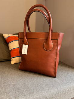 Chloé Brown Edith Large Leather Tote