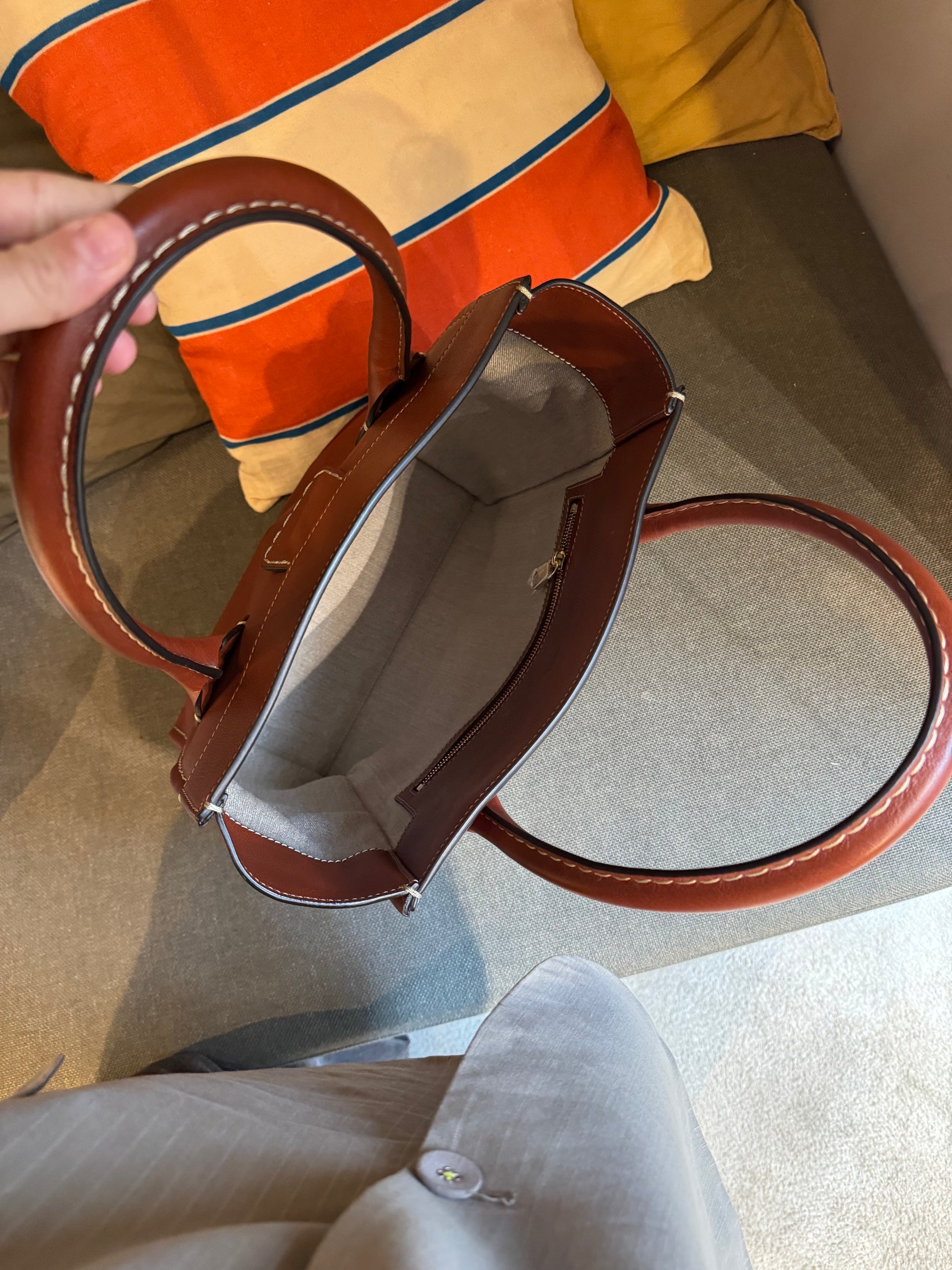 Chloé Brown Edith Large Leather Tote