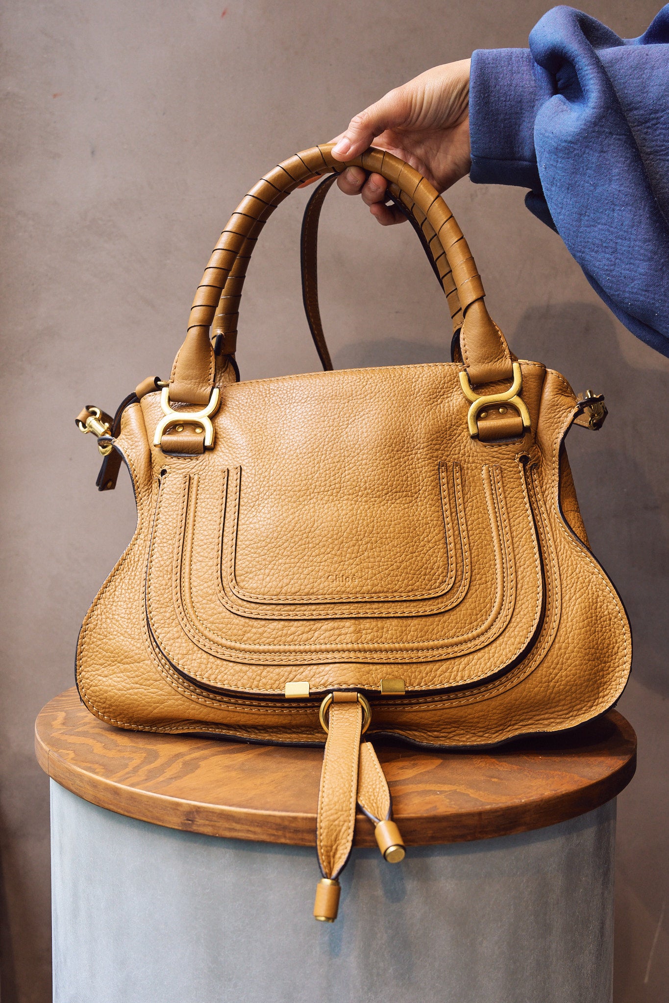 Chloé Camel Marcie Medium Bag