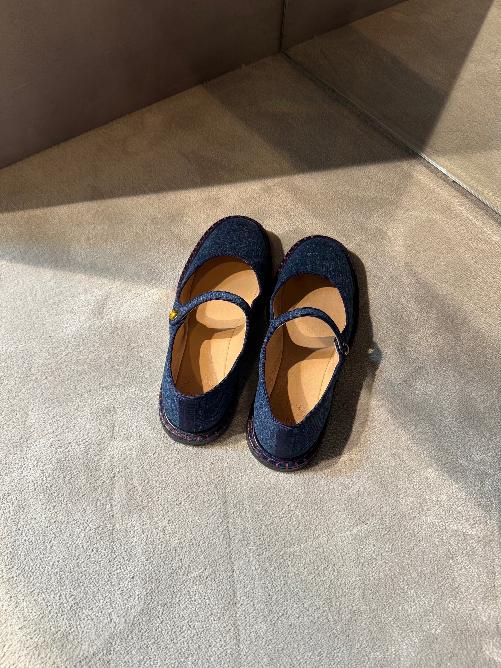Chloé Denim Ballerina Flats