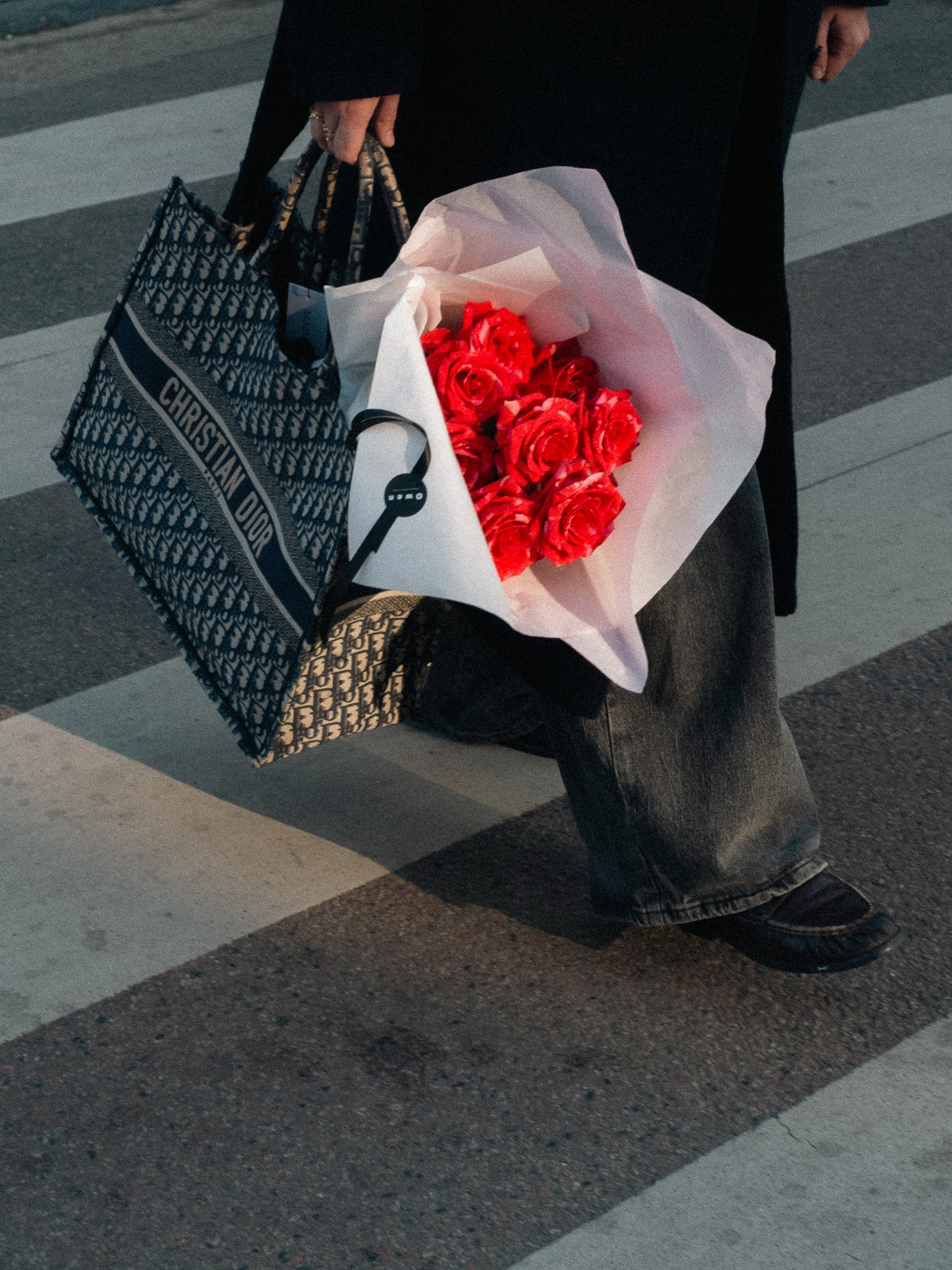 Christian Dior Blue Oblique Large Book Tote
