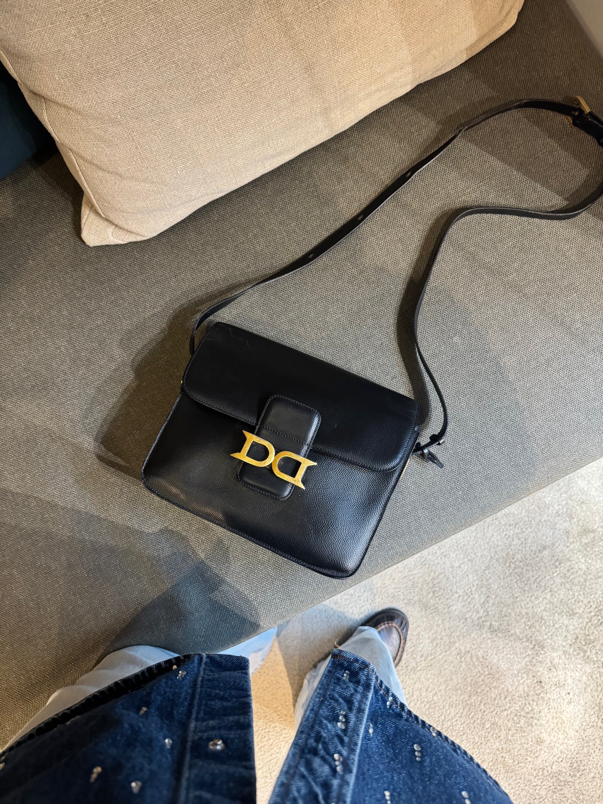 Delvaux Black Bourgogne Bag