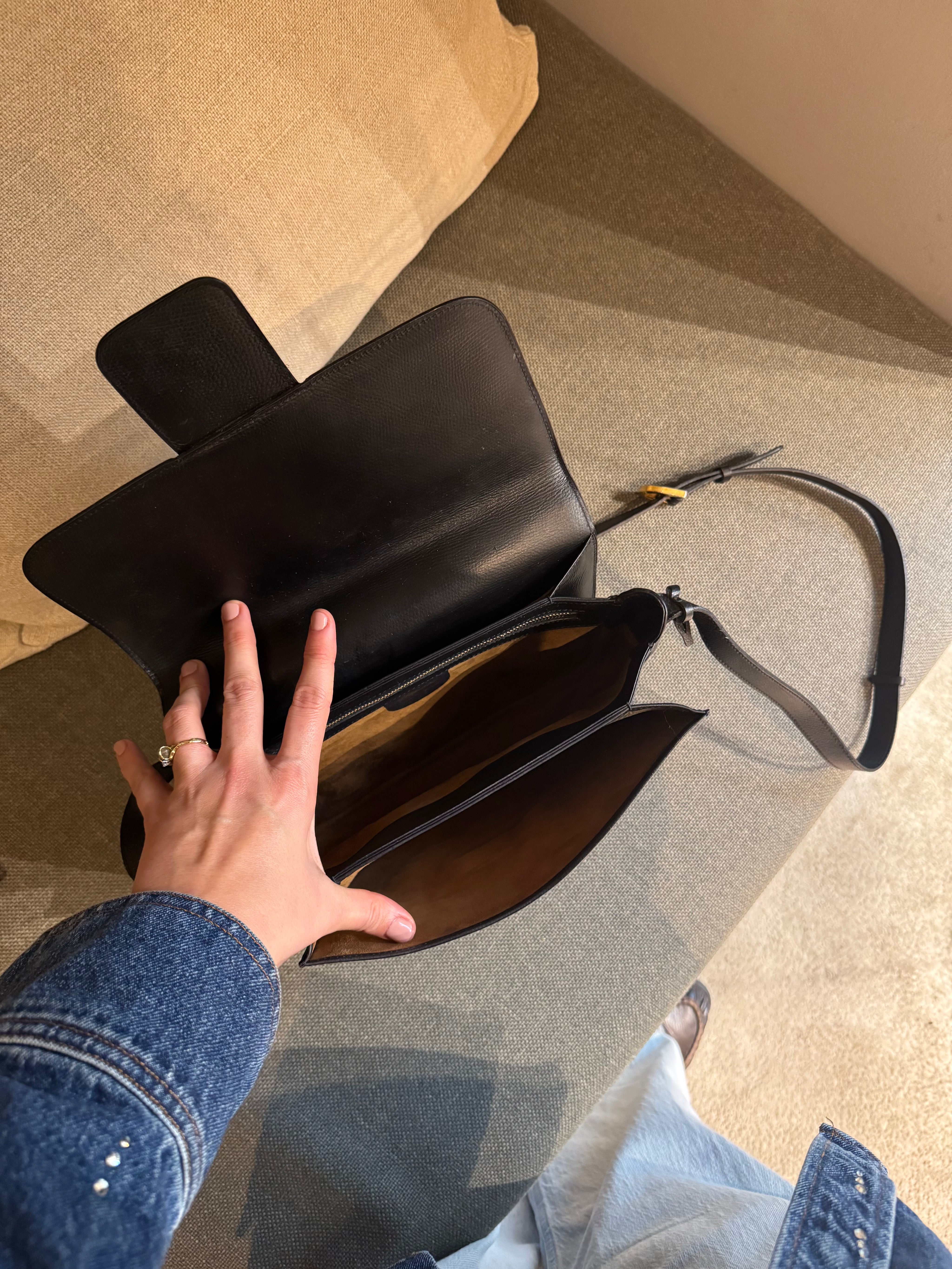 Delvaux Black Bourgogne Bag