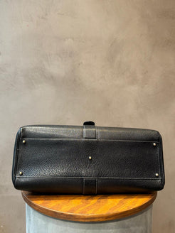 Delvaux Black Brillant Cabriolet Goatskin Handbag