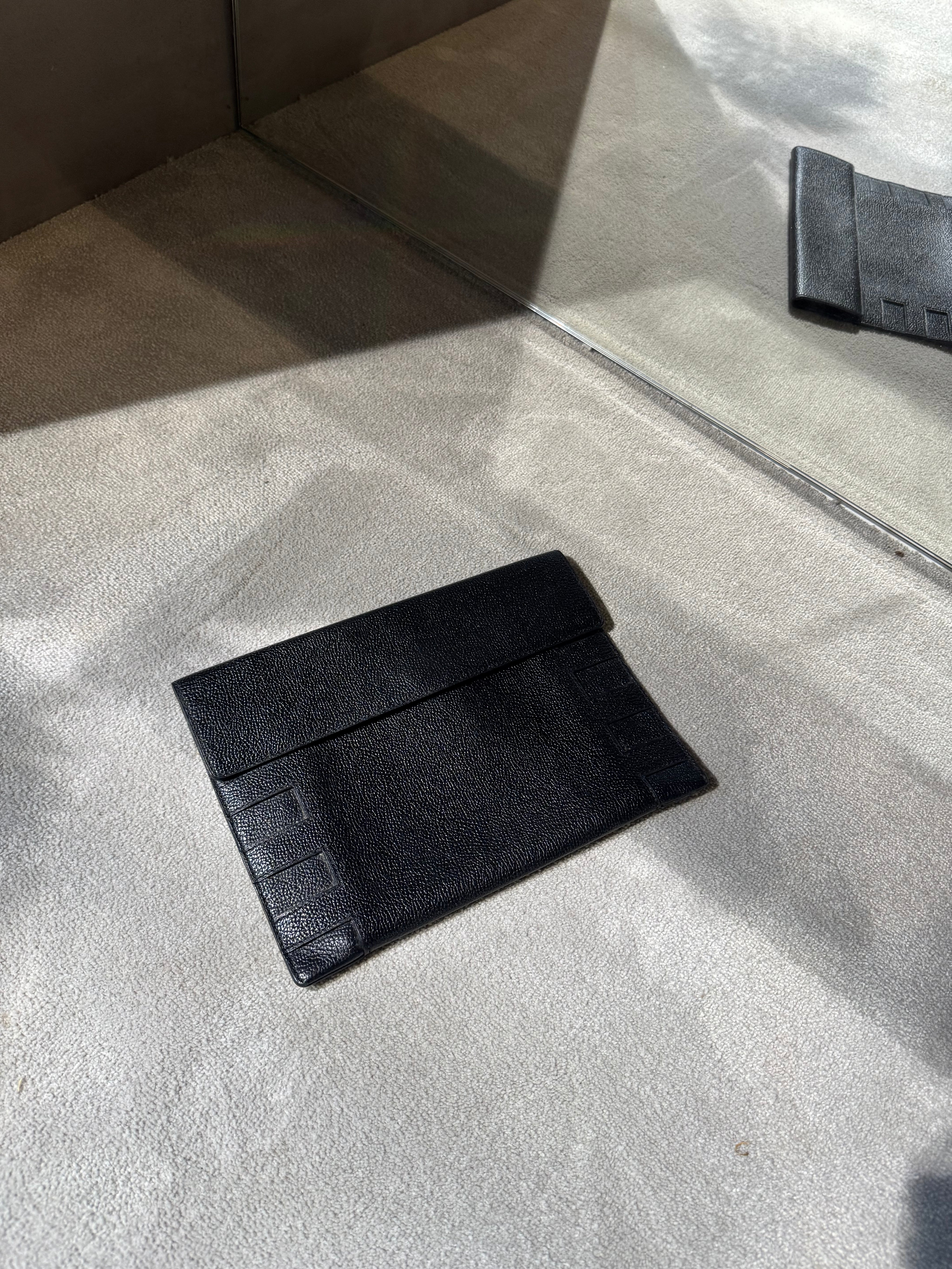 Delvaux Black Clutch