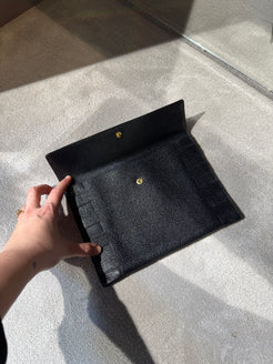 Delvaux Black Clutch