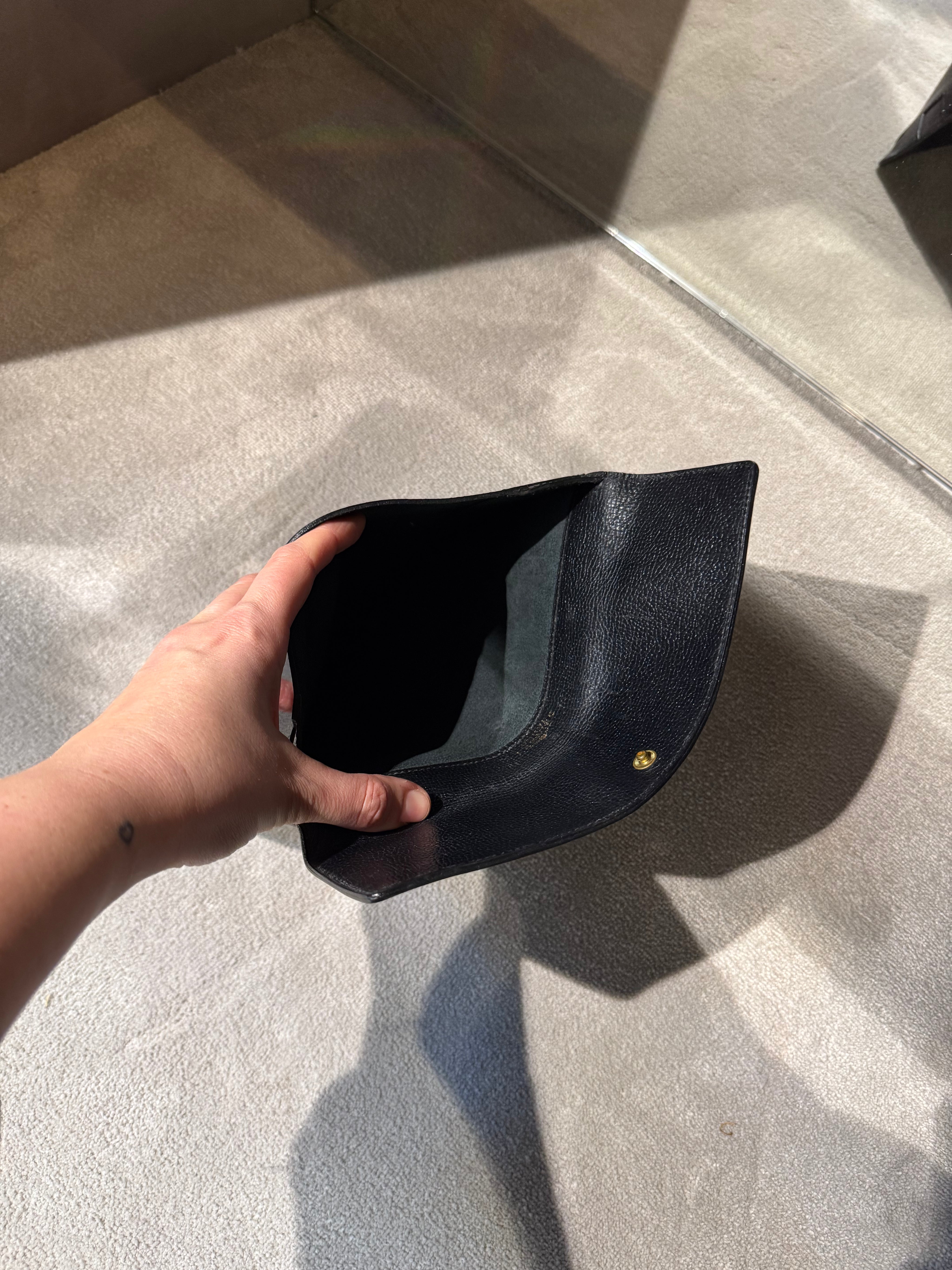 Delvaux Black Clutch