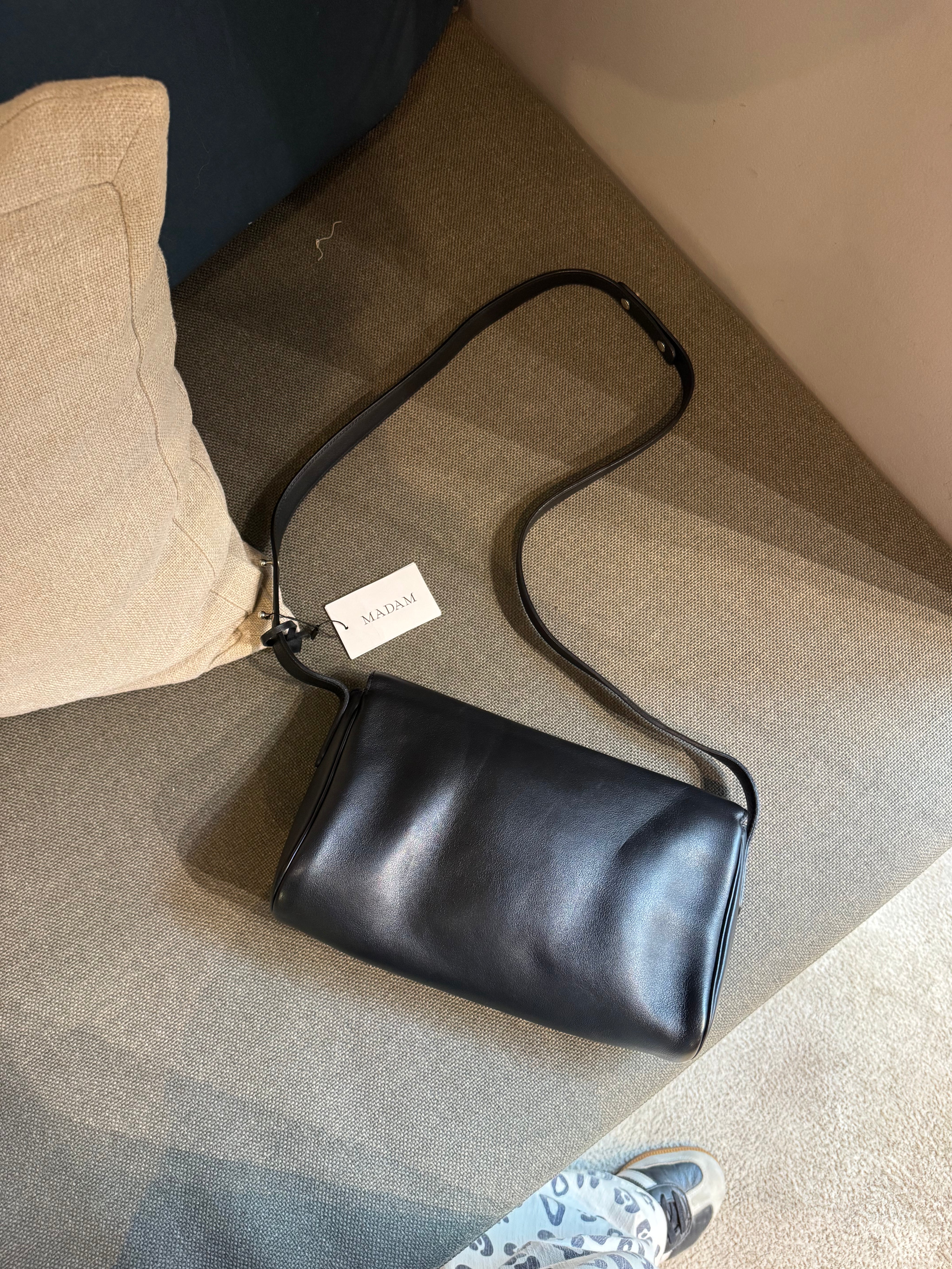 Delvaux Black Passerelle Crossover / Shoulder Bag