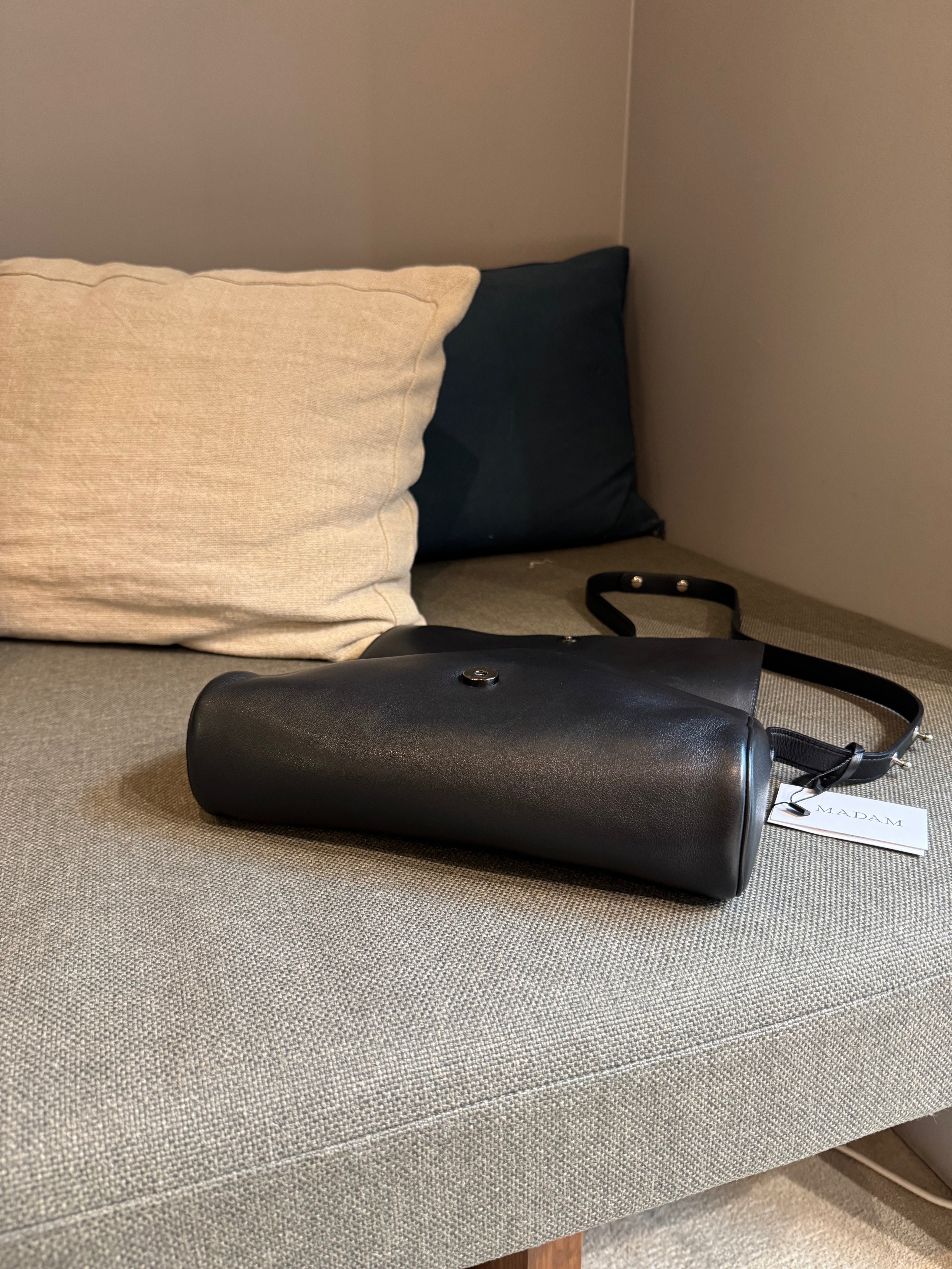 Delvaux Black Passerelle Crossover / Shoulder Bag