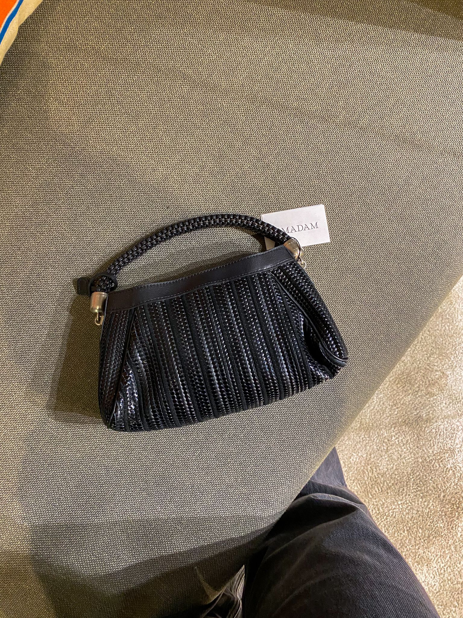 Delvaux Black Toile De Cuir Cappucino Bag