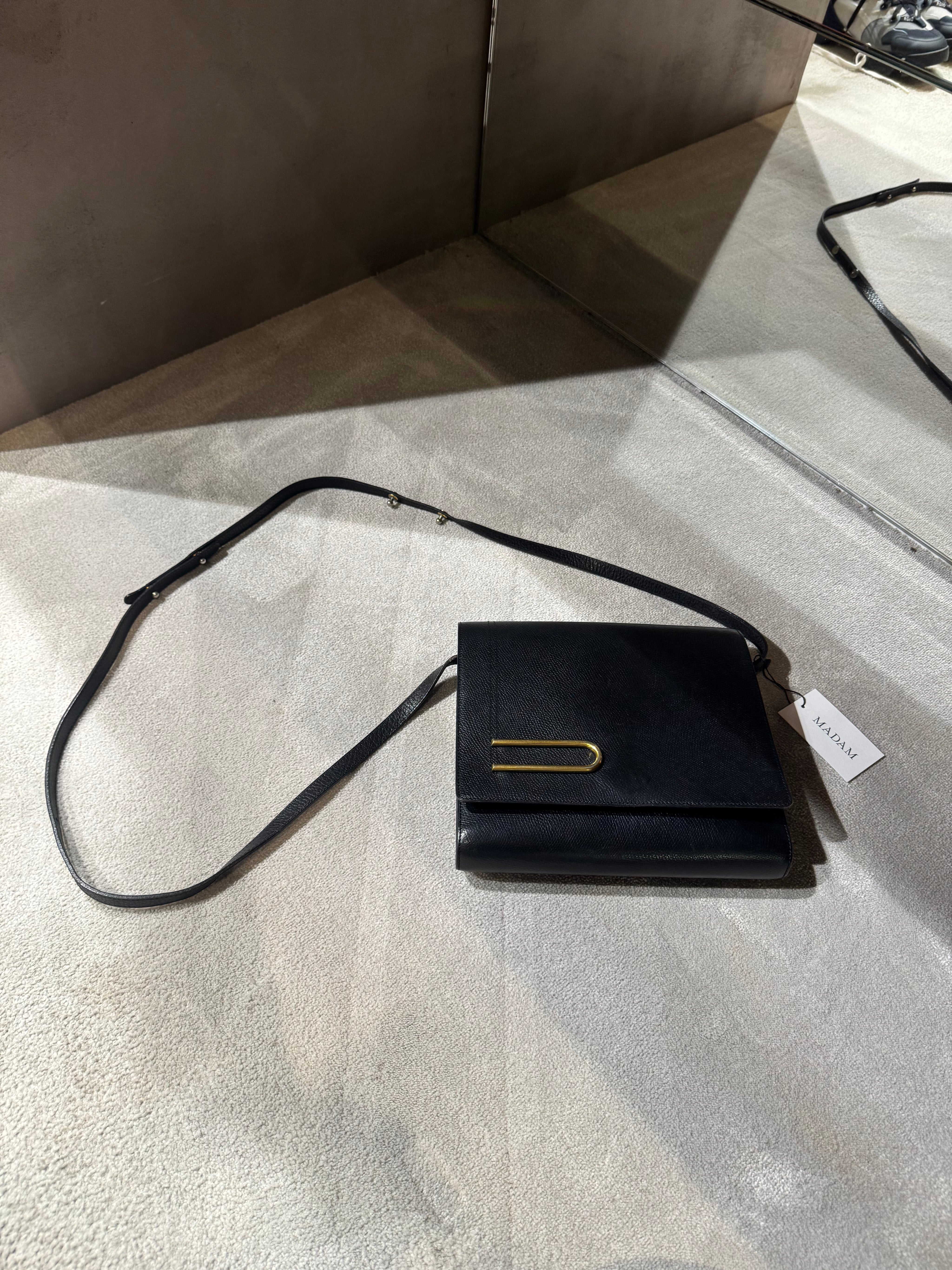 Delvaux Black Vintage Crossover Bag