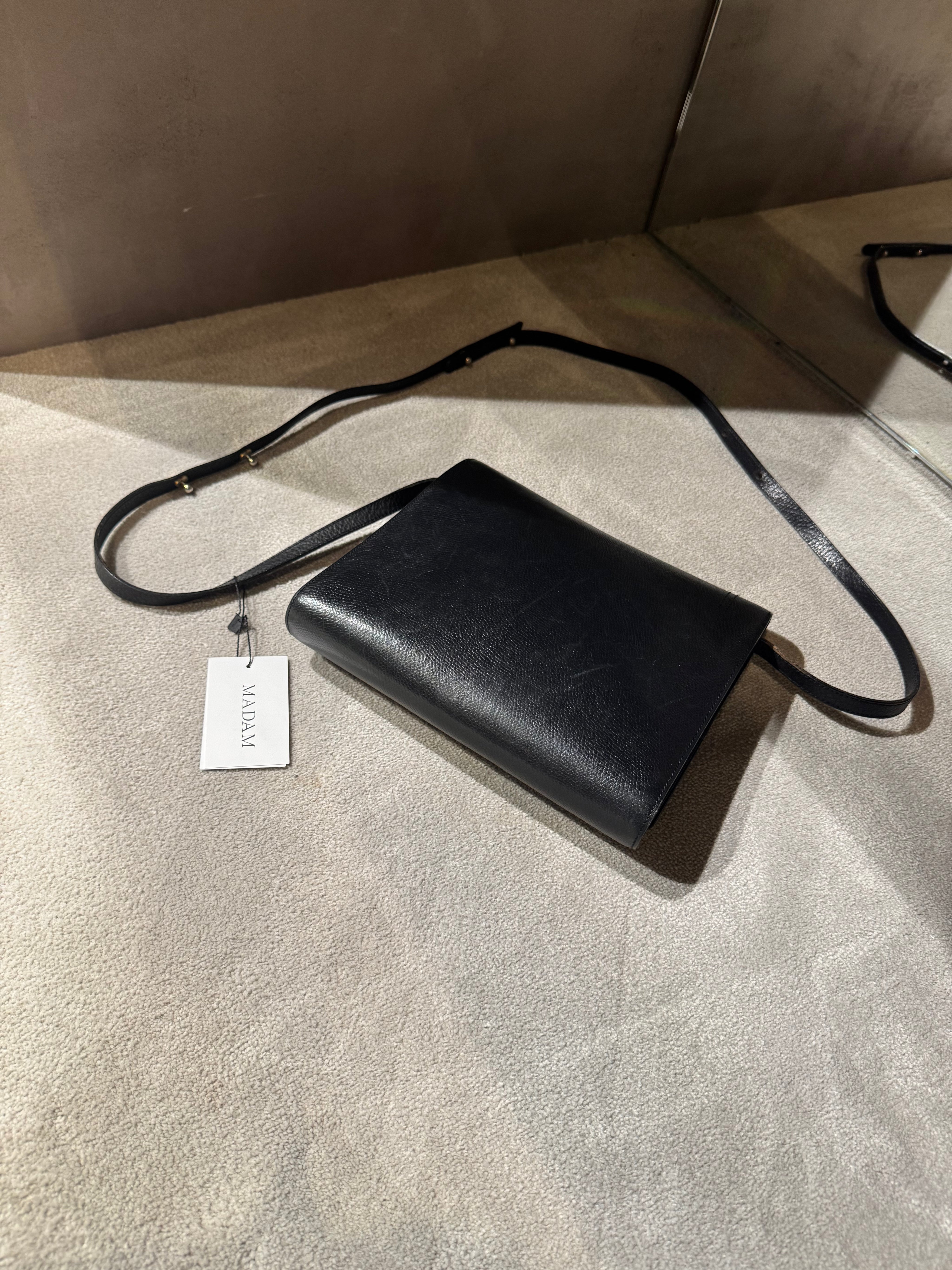 Delvaux Black Vintage Crossover Bag