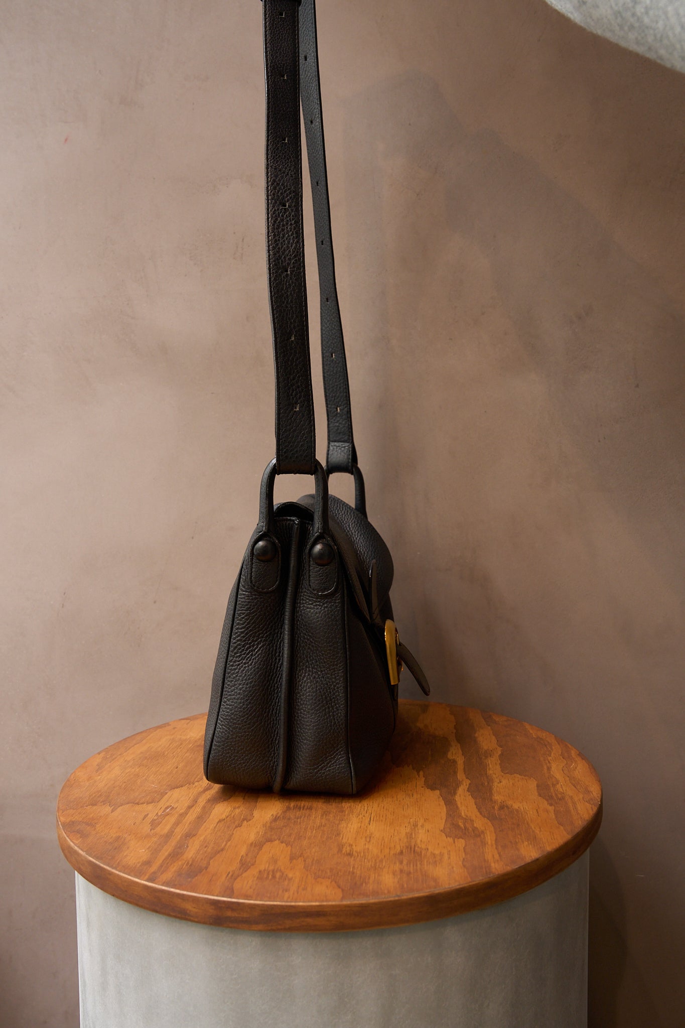 Delvaux Blue Brillant Baudrier Crossbody Bag