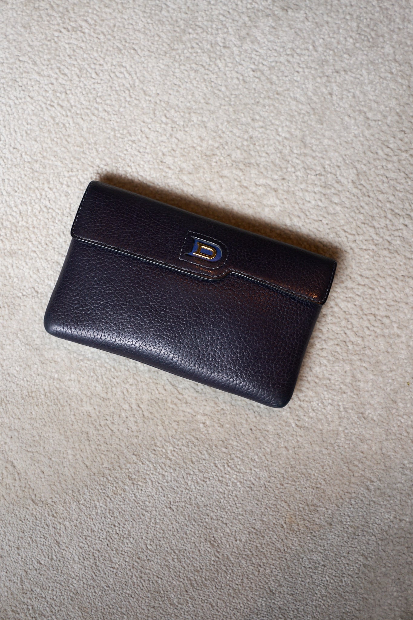Delvaux Blue Rectangular Wallet