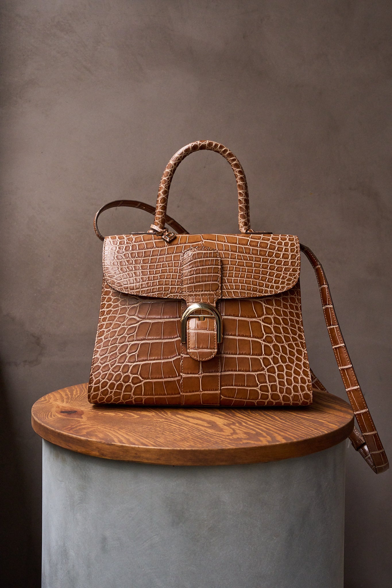 Delvaux Brillant Camel Alligator MM – A Timeless Masterpiece