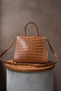 Delvaux Brillant Camel Alligator MM – A Timeless Masterpiece