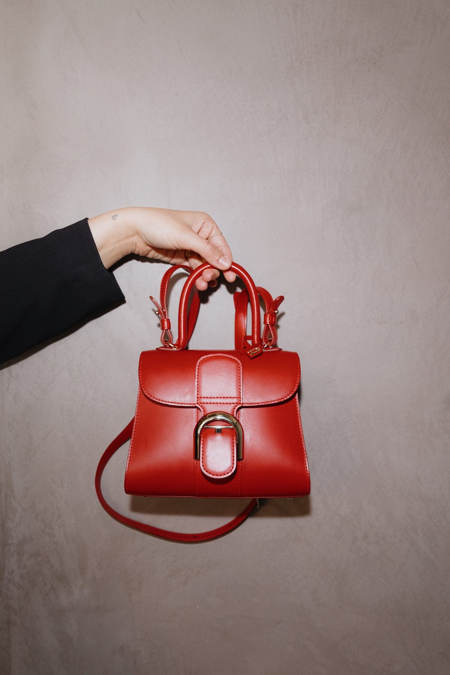 Delvaux Brillant Mini in Lipstick Red