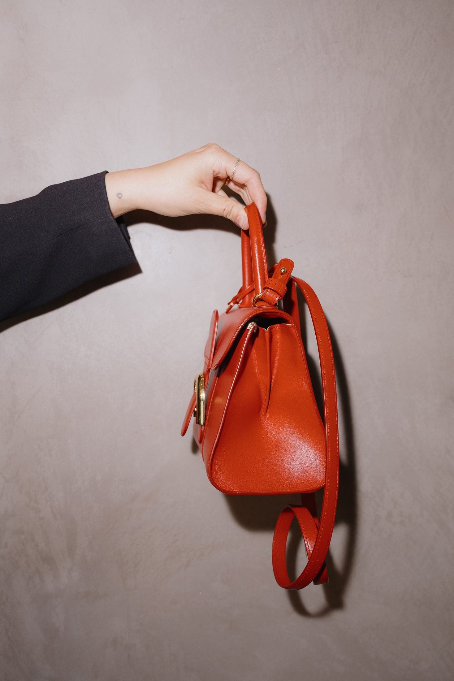 Delvaux Brillant Mini in Paprika