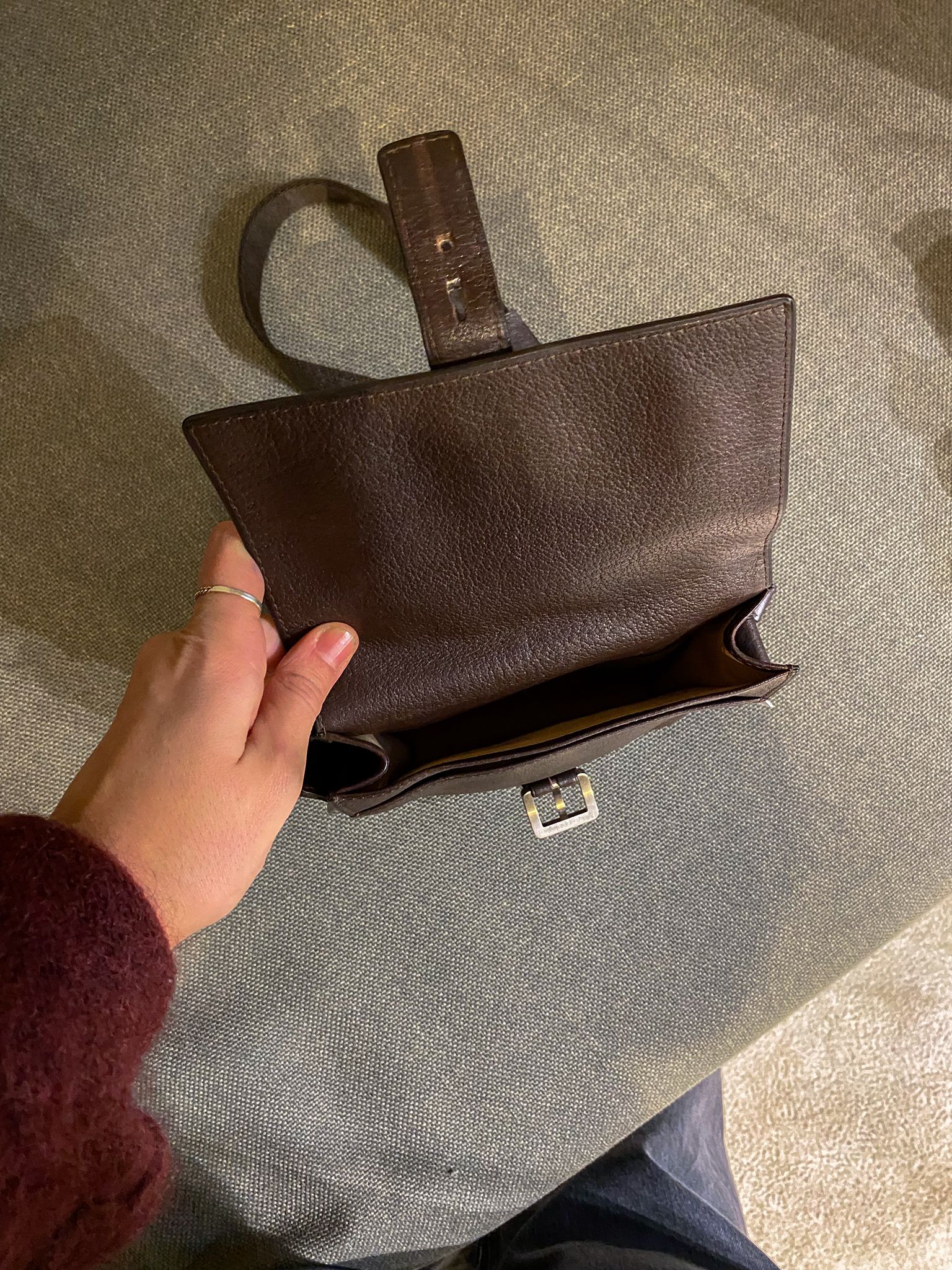 Delvaux Brown Crossover Bag