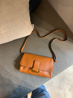 Delvaux Camel Passerelle Crossover / Shoulder Bag