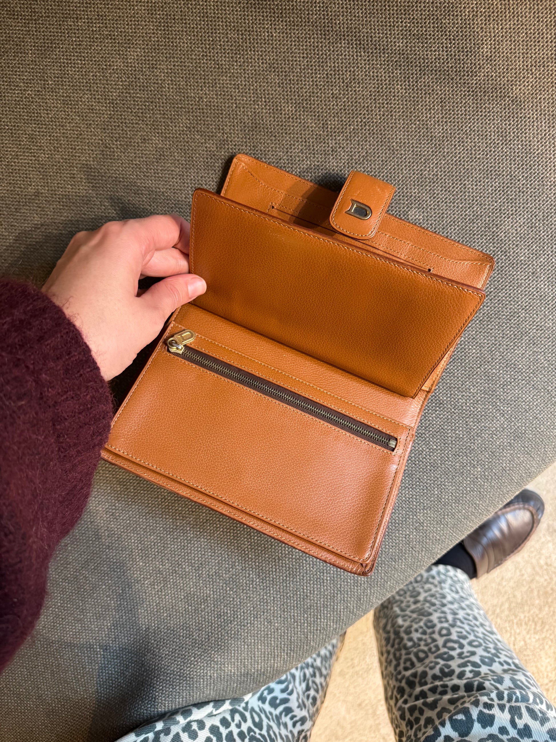 Delvaux Camel Wallet