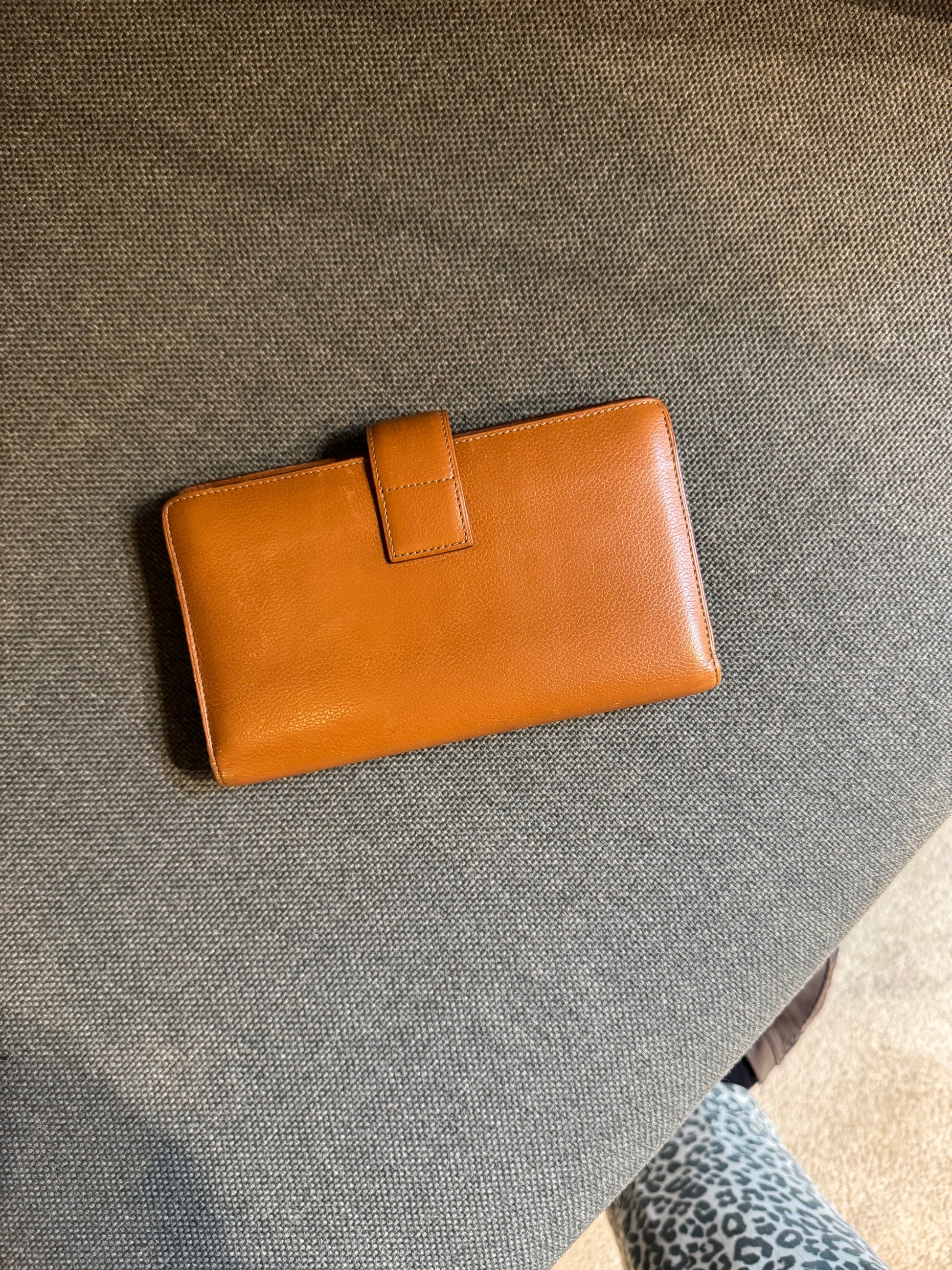 Delvaux Camel Wallet