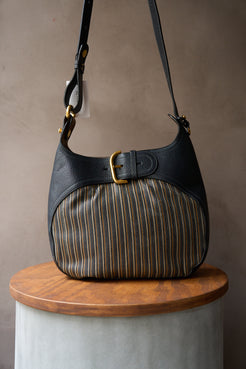 Delvaux Chardonnay Toile De Cuir Bag