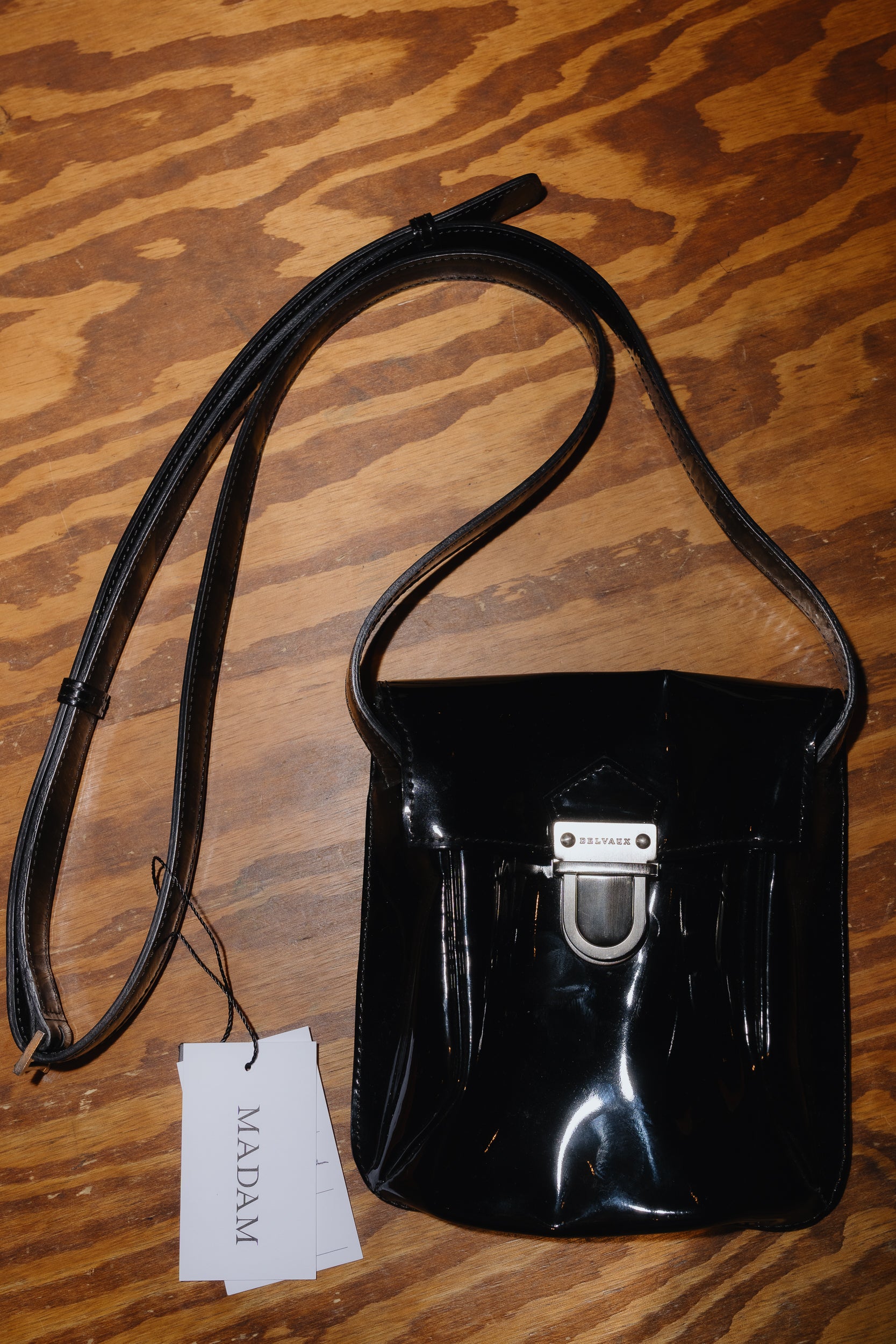 Delvaux Crossover Patent Bag
