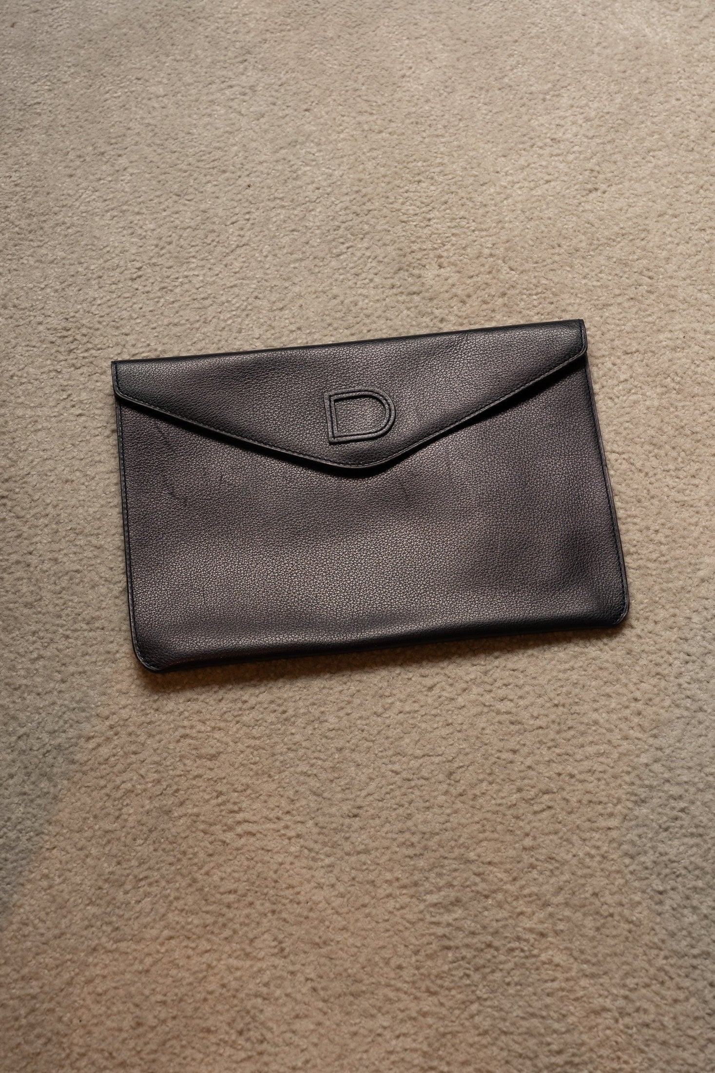 Delvaux Dark Blue Clutch