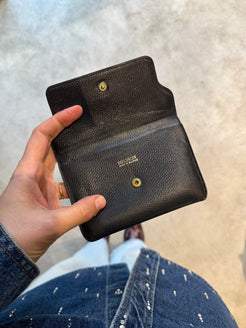 Delvaux Dark Blue Coin Wallet