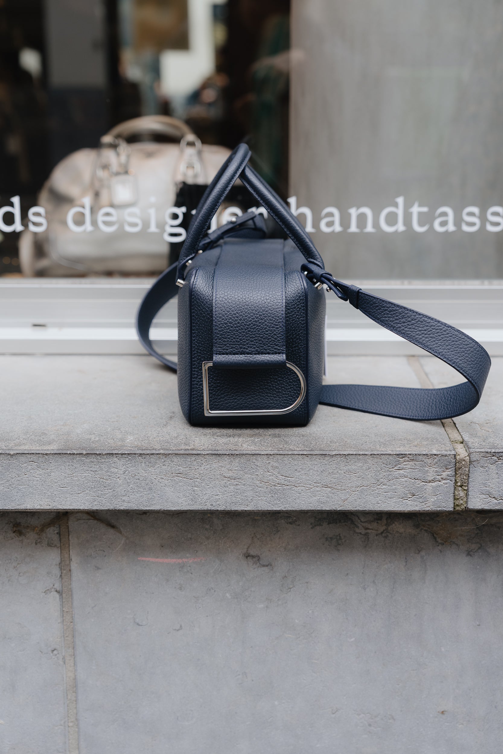 Delvaux Dark Blue Cool Box MM