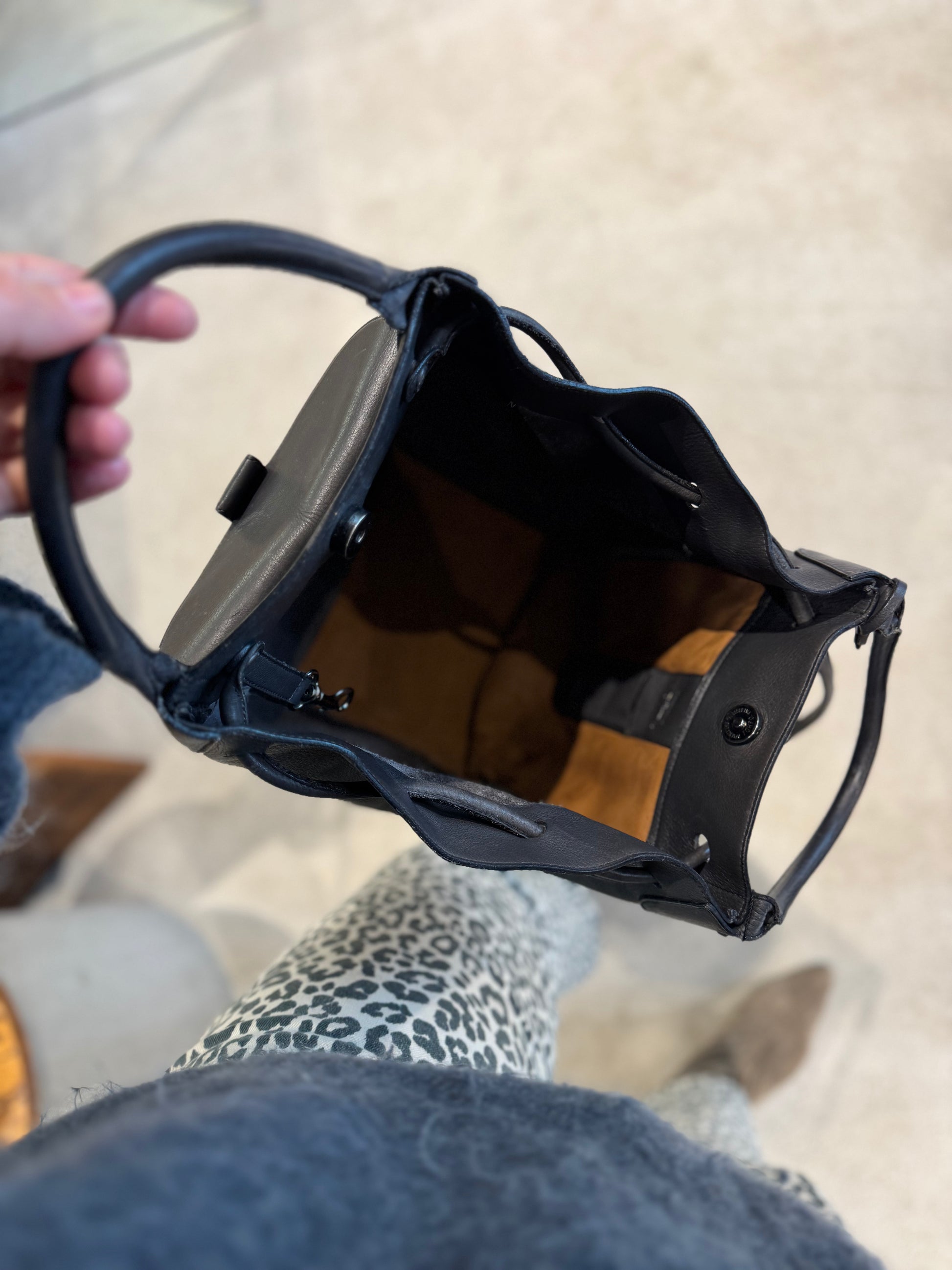 Delvaux Grey Equivoque Bag