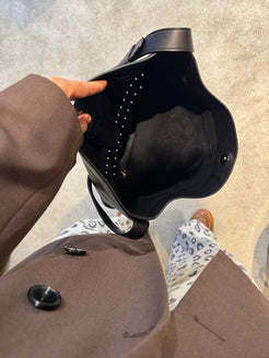 Delvaux Le Pin – Black with Silver Hardware