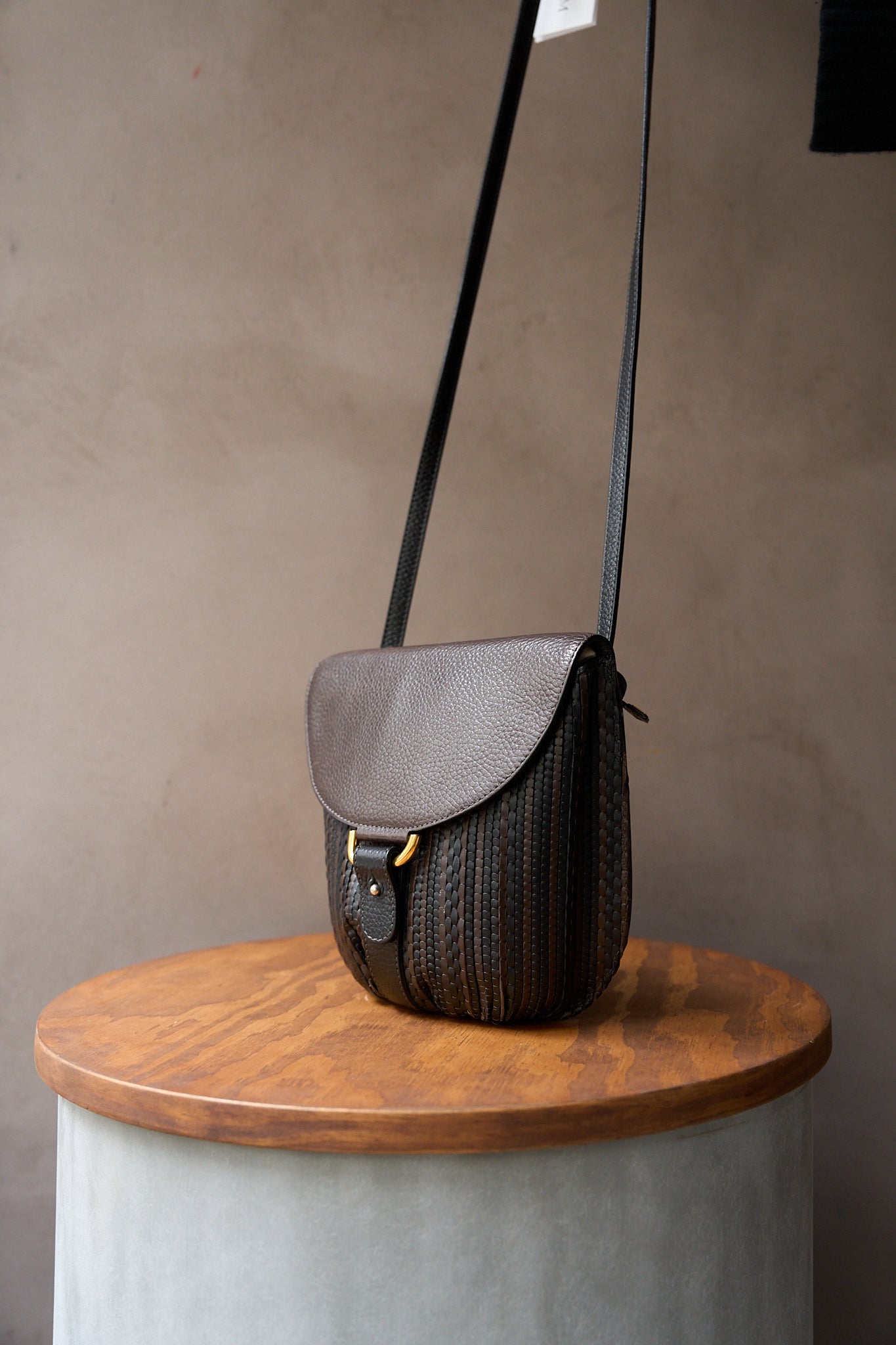 Delvaux Listrac PM Toile de Cuir