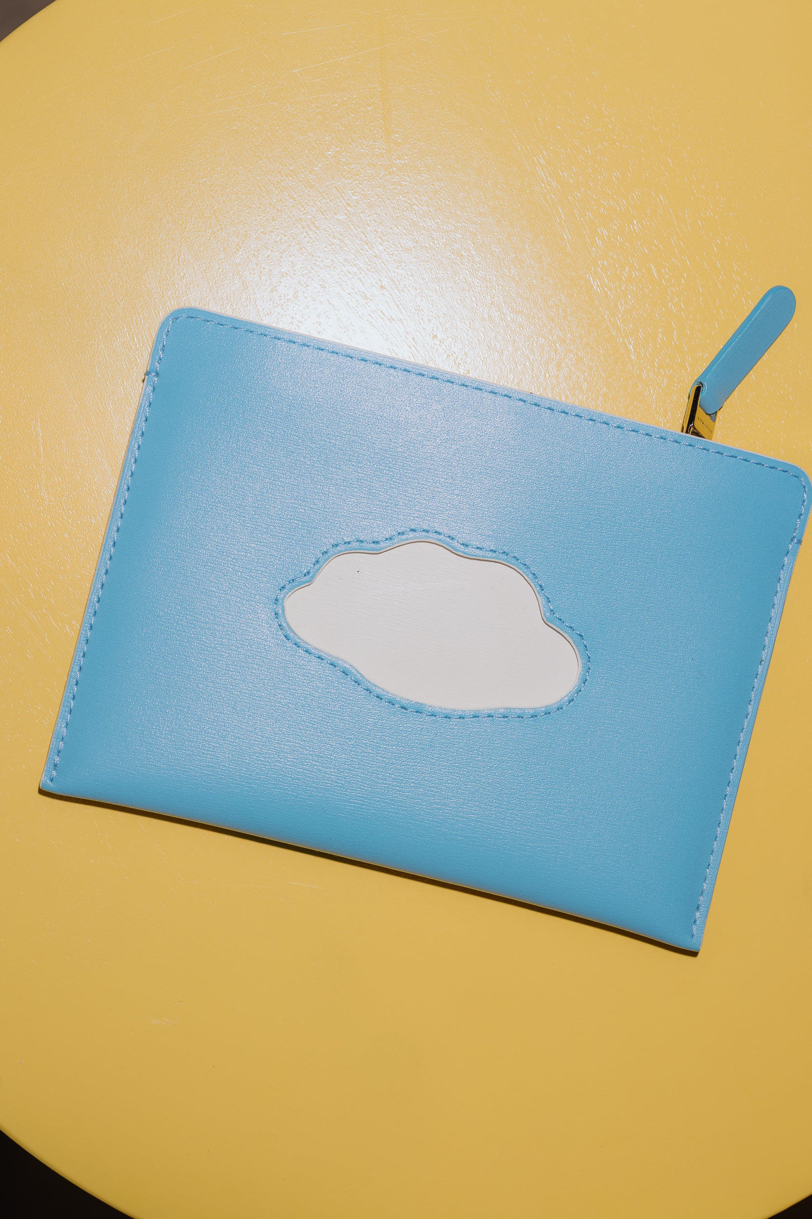 Delvaux Magritte Cloud Trompe l'Oeil Coin Card Case