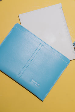 Delvaux Magritte Cloud Trompe l'Oeil Coin Card Case