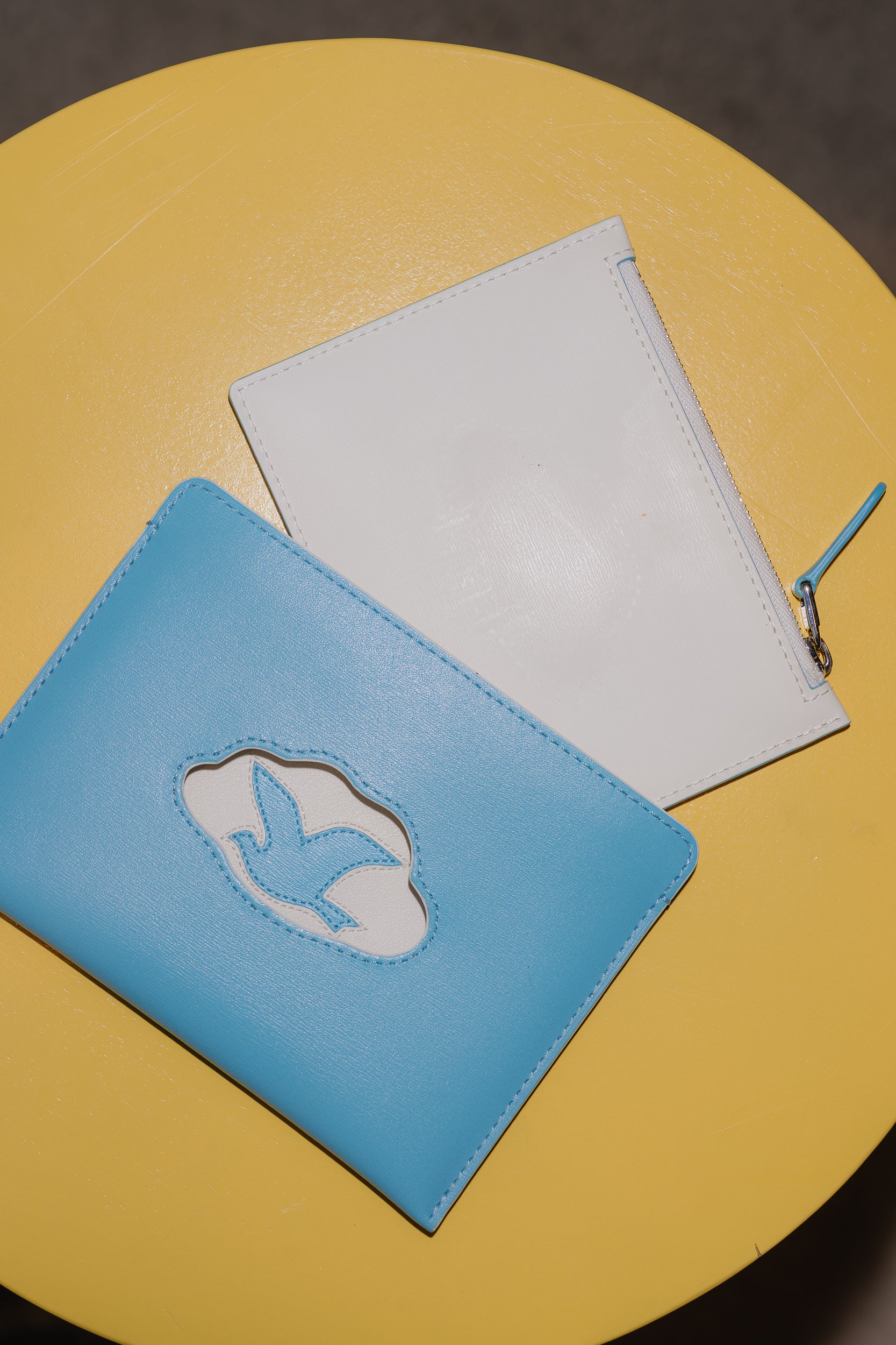Delvaux Magritte Cloud Trompe l'Oeil Coin Card Case