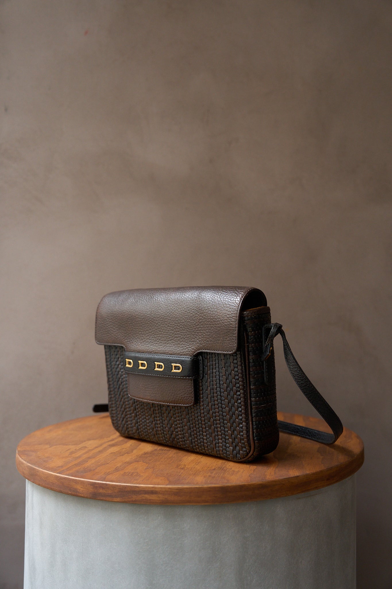 Delvaux Malbec - Crossbody bag in Toile de cuir