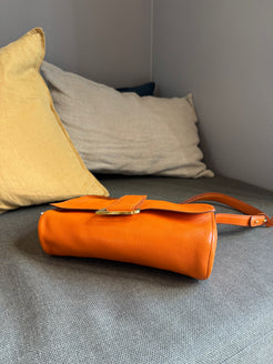 Delvaux Orange Passerelle Crossover / Shoulder Bag
