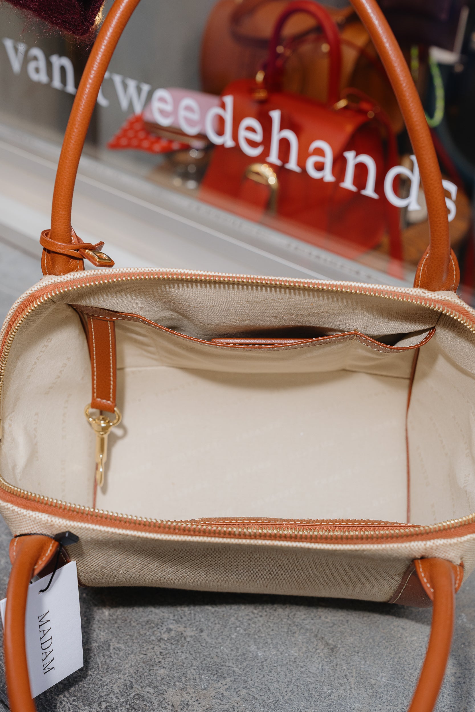 Delvaux Perle PM Bicolor Bag